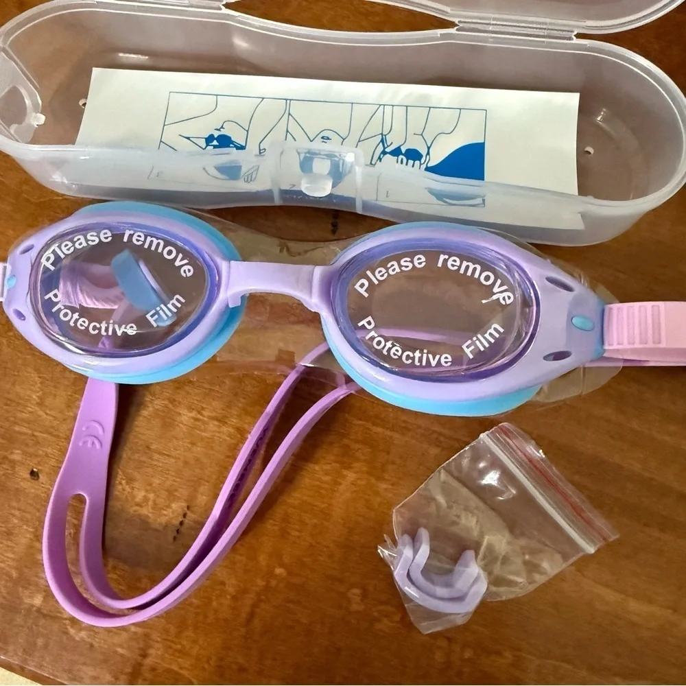 NEW Yuenree Colorful Kids Swim Goggles Set